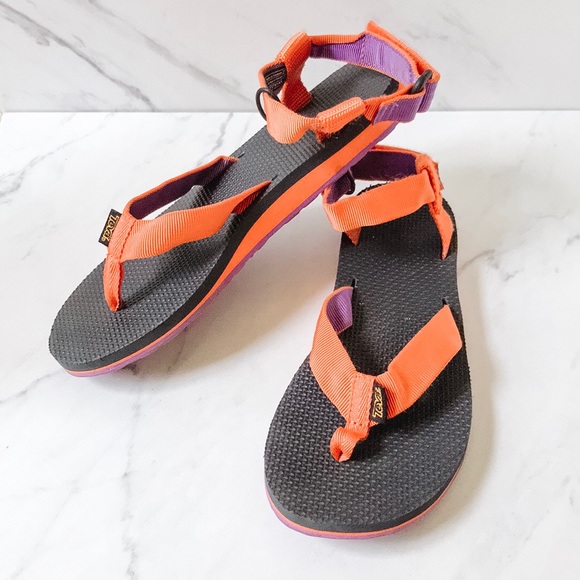 teva orange sandals